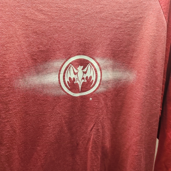 Bacardi T Shirt Men L Adult Red Long Sleeve Rum Drink Alcohol Vintage - Picture 4 of 4